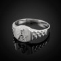 Silver Masonic Ring