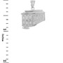 925 Sterling Silver San Francisco Cable Car Pendant Necklace