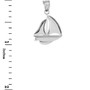 Sterling Silver Sail Boat Pendant Necklace