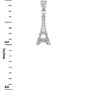 Sterling Silver Paris Eiffel Tower Travel Charm Necklace