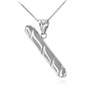Silver cigar necklace