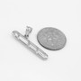 Sterling Silver Cigar Charm Necklace