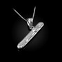 Sterling Silver Cigar Charm Necklace