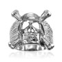 Silver Biker Ring