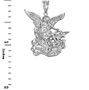 Sterling Silver St. Michael Pendant Necklace