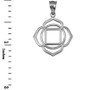 Sterling Silver Muladhara Chakra Yoga Pendant Necklace