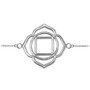 Sterling Silver Muladhara Chakra Womens Yoga Bracelet Bracelet