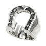 Solid Sterling Silver Mens Horseshoe Lucky Ring