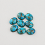Sterling Silver Jerusalem Cross Blue Copper Turquoise Statement Ring