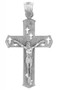 Sterling Silver Crucifix Cross Charm Necklace