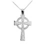 Sterling Silver Celtic Cross Pendant Necklace