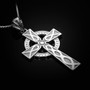 Sterling Silver Celtic Cross Pendant Necklace