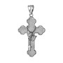 Sterling Silver Rosary Cross Prayer Pendant Necklace