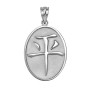 Sterling Silver Chinese "Peace" Symbol Pendant Necklace