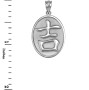 Sterling Silver Chinese "Goodluck" Symbol Pendant Necklace