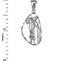 Sterling Silver Aquarius Zodiac Sign DC Pendant Necklace