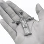 Sterling Silver Jesus Christ The Redeemer Cross Brazil Rio Statue Pendant