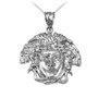 Sterling Silver Medusa Charm Necklace