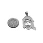 Sterling Silver Jesus Face DC Charm Necklace