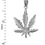 Sterling Silver Marijuana Weed DC Pendant