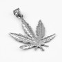 Sterling Silver Marijuana Weed DC Pendant