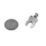 Sterling Silver Molar Tooth Dental Charm Necklace