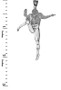 Sterling Silver #49 Football Player Pendant