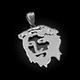 Sterling Silver Jesus Face DC Pendant (S/L)