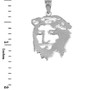 Sterling Silver Jesus Face DC Charm Necklace.