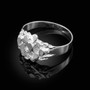 Sterling Silver Men's Stoic Nugget Ring