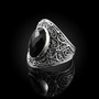 Sterling Silver Black Onyx Statement Ring