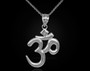 Sterling Silver Om (Aum) Pendant Necklace