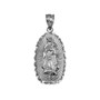 Sterling Silver Virgin Mary DC Pendant Necklace