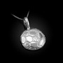 Sterling Silver Soccer Ball Pendant Necklace
