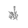 Sterling Silver Tiny Flying Unicorn DC Charm Necklace