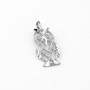 Sterling Silver Owl Filigree DC Charm Necklace