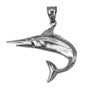 Polished Sterling Silver Swordfish Pendant