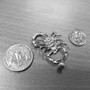 Sterling Silver Mens Scorpion DC Pendant
