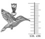 Sterling Silver Hummingbird DC Charm Necklace