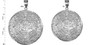 Sterling Silver Aztec Mayan Sun Calendar Extra Large Pendant (XL/XXL)