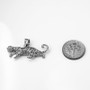 Sterling Silver Cheetah Cat Pendant Necklace