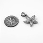 Solid Sterling Silver Starfish DC Pendant Necklace