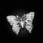 Solid Sterling Silver Butterfly DC Pendant Necklace