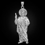 Sterling Silver Saint Jude Extra Large Pendant