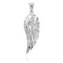 Sterling Silver Angel Wing DC Pendant Necklace