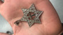 Sterling Silver Jewish Star Of David Cross Pendant (L)