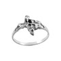 Sterling Silver Womens Texas Nugget Ring