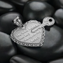 key to my heart pendant in sterling silver