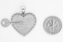 Sterling Silver Two Piece "Key of My Heart" Detachable Pendant