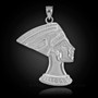 Sterling Silver Egyptian Queen Nefertiti Pendant Necklace